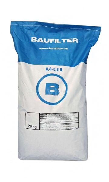Фильтрующий материал BAUFILTER B (фр. 0,3-0,7мм)  28л/20кг