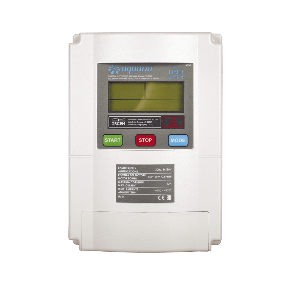 Шкаф управления и защиты трехфазный Aquario UNO10.0T-1 (4-7,5 кВт)