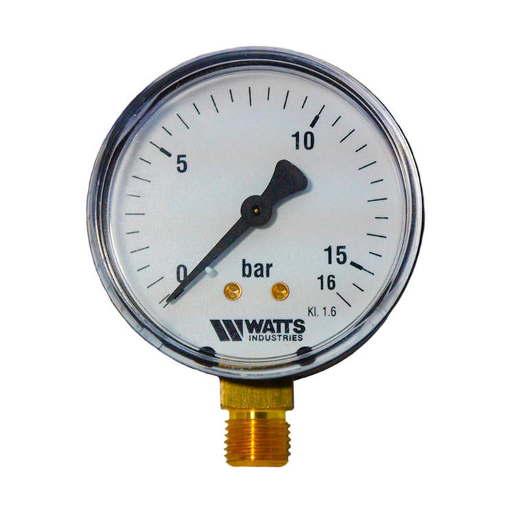 Манометр радиальный Watts MDR 100/16 0-16 бар RAD